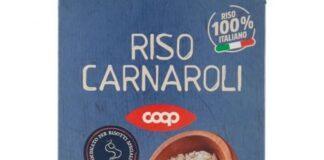 COOP richiama “Riso Carnaroli” per una contaminazione da soia non dichiarata in etichetta.