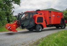 KUHN. 22 m3 ed un’altezza carro miscelatore sotto i 3 m di altezza: Il massimo per un carro miscelatore semovente ad uso azienda individuale!