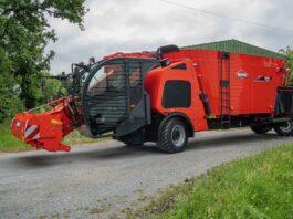 KUHN. 22 m3 ed un’altezza carro miscelatore sotto i 3 m di altezza: Il massimo per un carro miscelatore semovente ad uso azienda individuale!