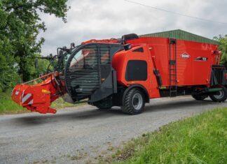 KUHN. 22 m3 ed un’altezza carro miscelatore sotto i 3 m di altezza: Il massimo per un carro miscelatore semovente ad uso azienda individuale!