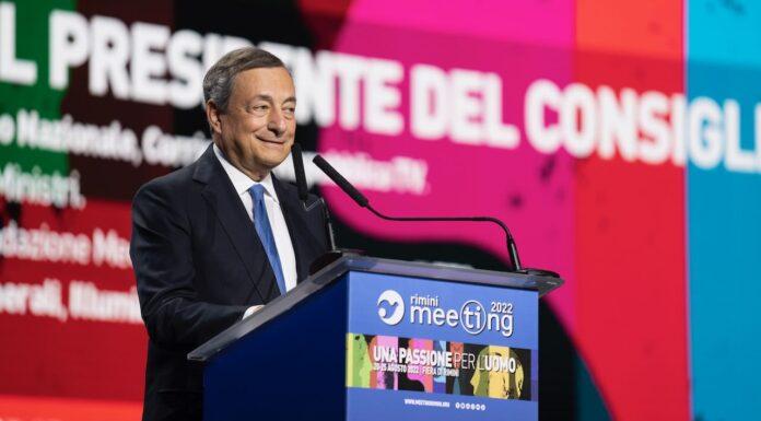 “Dentro la Costituzione” Draghi al Meeting di Rimini: un discorso vuoto e falso sul gas