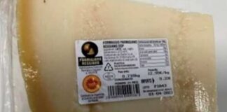 Alert. “Parmigiano” non “Parmigiano” ritirato per allergene.