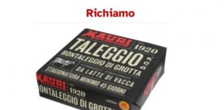 Alert. Taleggio Mauri ritirato per rischio microbiologico