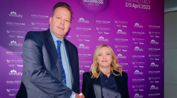 Giorgia Meloni al Vinitaly