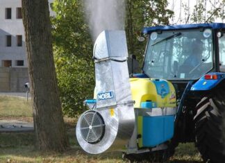 JET P, l’atomizzatore con girante centrifuga e bocca di uscita a rotazione di 110°.