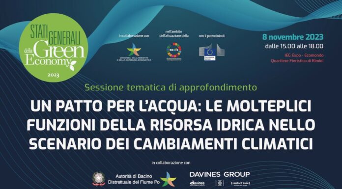 Patto per l’acqua: serve un nuovo equilibrio