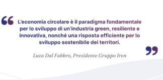 Economia circolare, le best practice Iren a Ecomondo