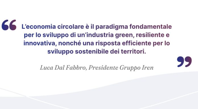 Economia circolare, le best practice Iren a Ecomondo