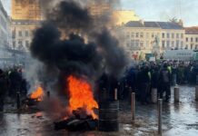 Agricoltori in piazza a Bruxelles, nel cuore dell’Europa