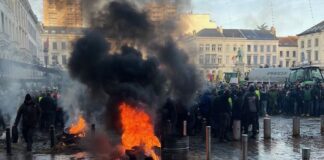 Agricoltori in piazza a Bruxelles, nel cuore dell’Europa