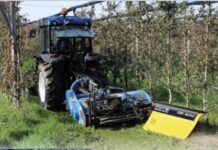 Il diserbo meccanico applicato al vigneto, ma anche ai campi agrovoltaici, secondo Nobili spa.