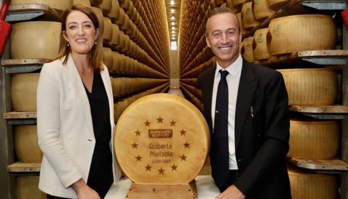 CS Metsola. Da sinistra, Roberta Metsola e Nicola Bertinelli (1)