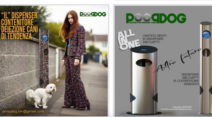 Utile, elegante, igienica e di design la proposta di Maurizio Domolato per la gestione delle deiezioni canine.