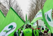 Cia Reggio guida la protesta a Strasburgo: