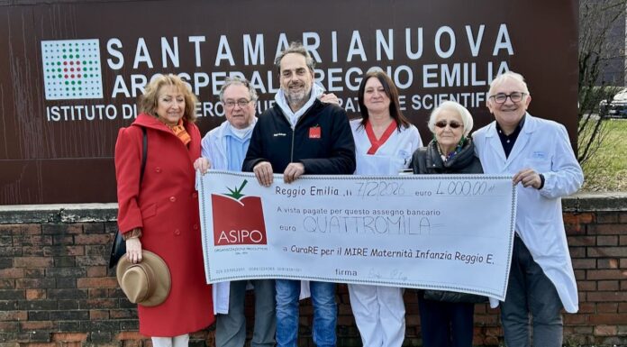 Solidarietà, ricerca e territorio: ASIPO dona 4.000 euro per il MIRE di Reggio Emilia