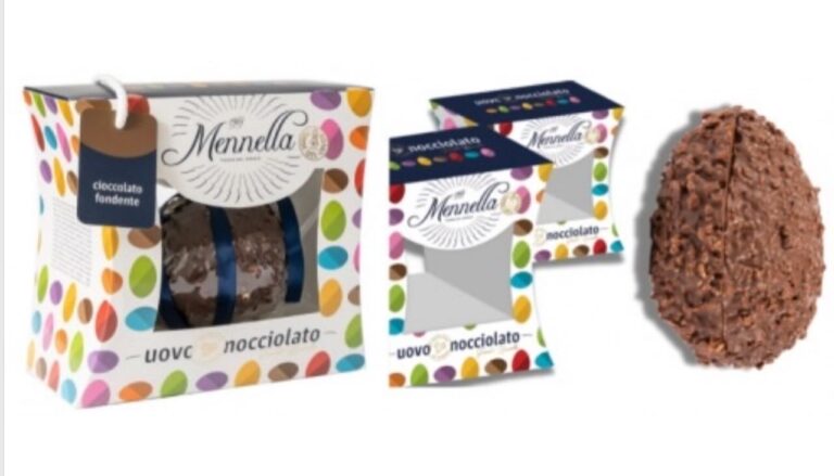 Allergene glutine non dichiarato in etichetta in tre lotti di uova di Pasqua nocciolate Mennella.
