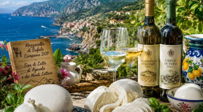 Vino, Mozzarella di Bufala e Fior di Latte, le anime bianche della Campania