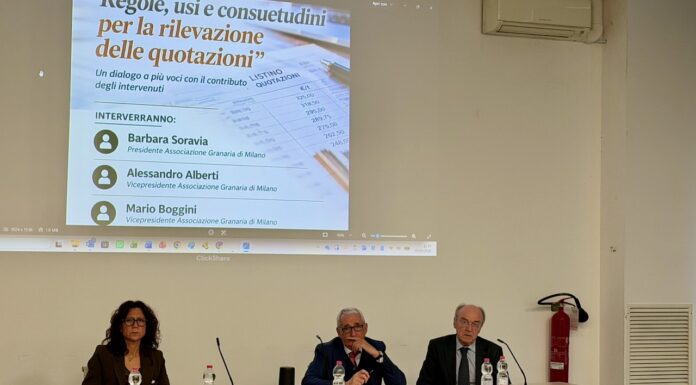 Listini Commodities. Il caso Associazione Granaria di Milano.