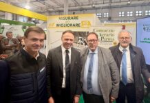 Il Ministro Dell’Agricoltura Lollobrigida in visita allo stand del Consorzio Agrario di Parma a Fazi 2026